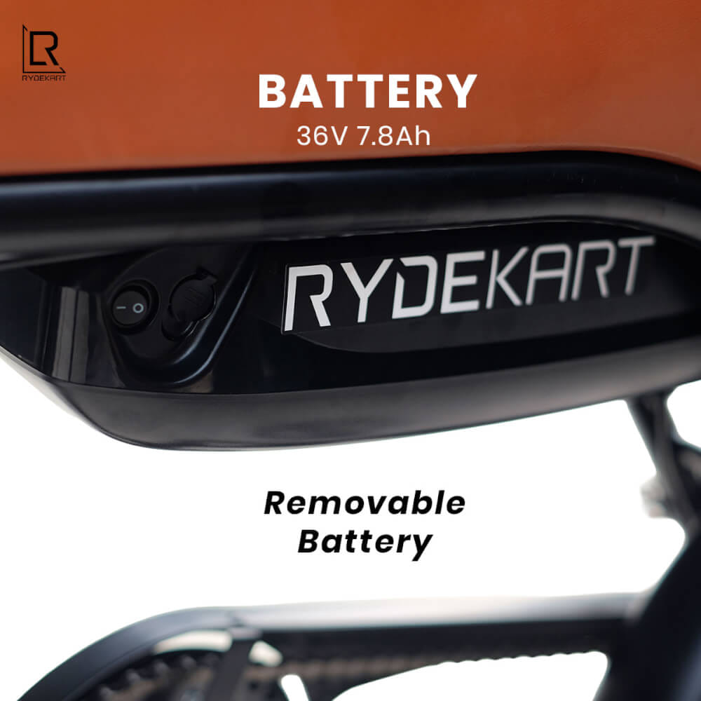จักรยานไฟฟ้า RYDEKART - รุ่น RYDE KART Z สี RETRO BROWN_6